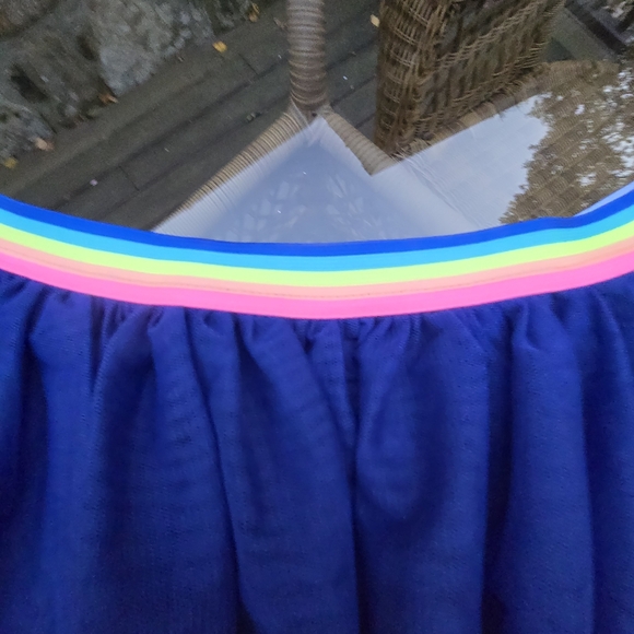 Girls Blue Tutu with Sequin Rainbow- Rainbow Magic Wand, Headband, and Sash - Picture 5 of 9